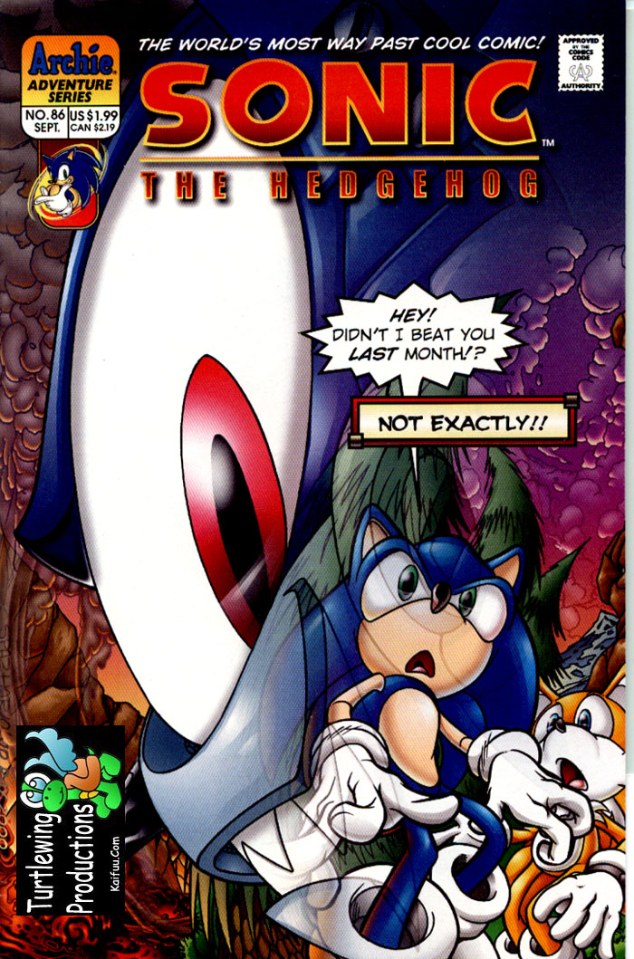 Sonic - Archie Adventure Series September 2000 Cover Page